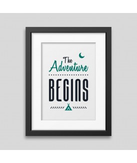 The adventure begins Framed poster